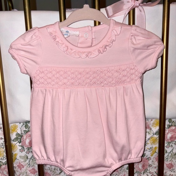 Magnolia Baby Pink Ruffle Romper - Picture 1 of 3